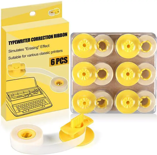 Main image of 6 Pcs Correction Tapes, Lift-Off Typewriter Correction Ribbon for Office & Home Use(6.5m x 7mm Each)