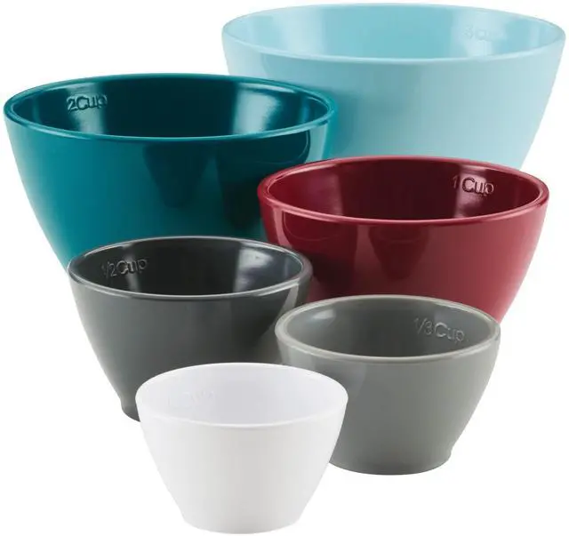 Main image of Tools and Gadgets Nesting/Stackable Measuring Cups Set, 6 Piece - Assorted Colors