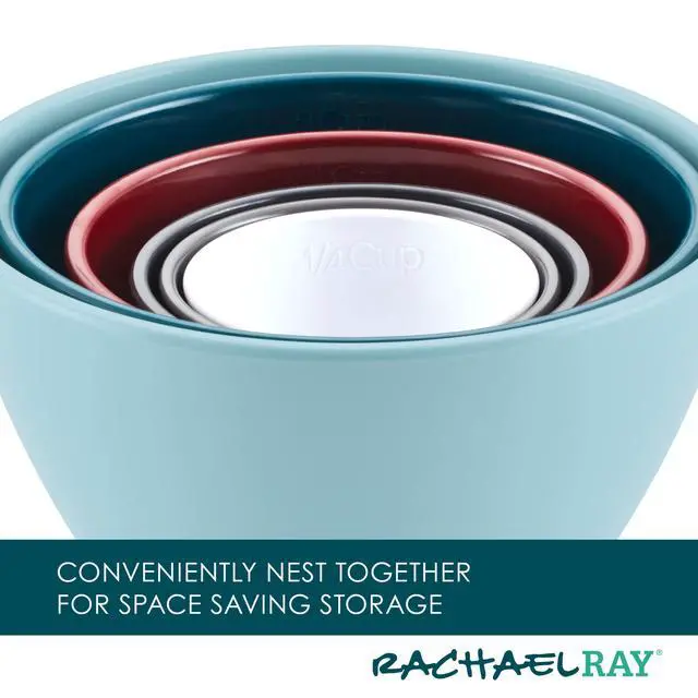 Alt view image 4 of 7 - Tools and Gadgets Nesting/Stackable Measuring Cups Set, 6 Piece - Assorted Colors