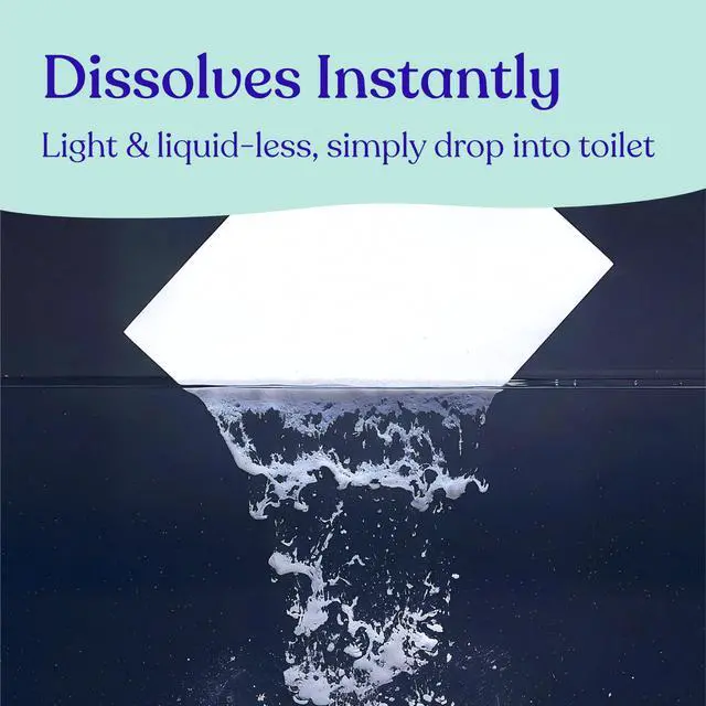 Alt view image 5 of 6 - Toilet Bowl Cleaner Strips - 60 Cleans, Plastic-free, Dye-free, With Lemon Essential Oil