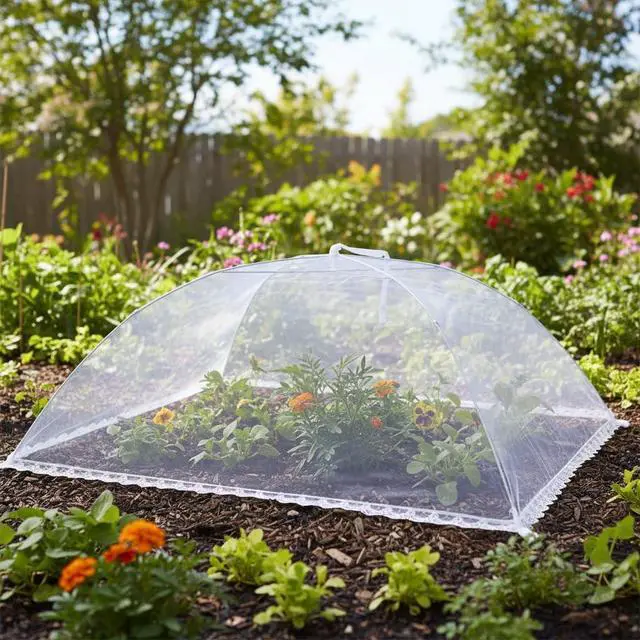 Alt view image 5 of 7 - 2 Pack Extra Large Mesh Food Covers for Outside (40 x 24 in) Collapsible and Reusable Food Tents Food Covers for Outdoors Picnic, BBQ, Camping, Party Supplies