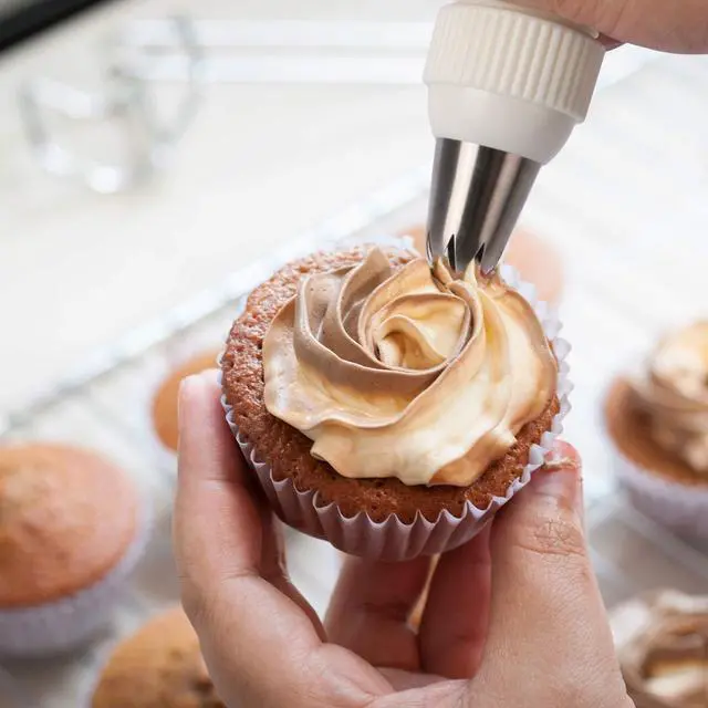 Alt view image 3 of 7 - 11 Pcs Extra Large Piping Tip Set,Stainless Steel Cake Decorating Icing Tips Nozzles,Professional Pastry Tips for Cupcake, Cookie and Puff