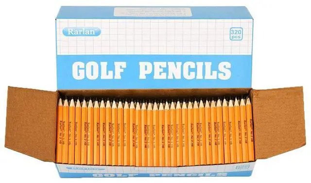 Main image of Golf Pencils, #2 HB, Pre-Sharpened, 320 Count Bulk Pack
