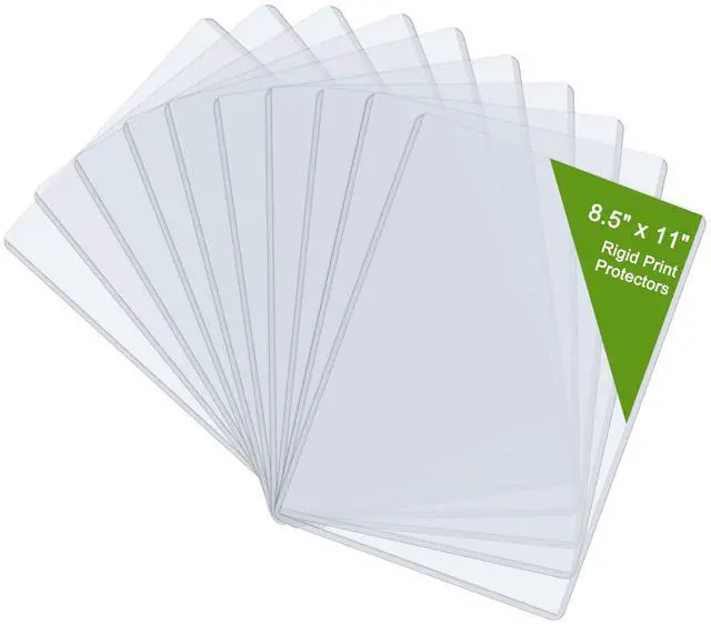 Main image of 8.5" x 11" Hard Plastic Sheet Protectors, Rigid Print Protectors, Clear Waterproof Protectors, Paper Sleeves Photo Plastic Sleeves Hard Plastic Document Holder, Birth Certificate Protector(14 Pack)