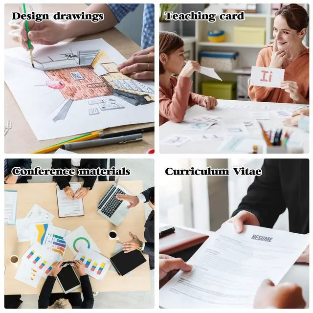 Alt view image 7 of 7 - 8.5" x 11" Hard Plastic Sheet Protectors, Rigid Print Protectors, Clear Waterproof Protectors, Paper Sleeves Photo Plastic Sleeves Hard Plastic Document Holder, Birth Certificate Protector(14 Pack)