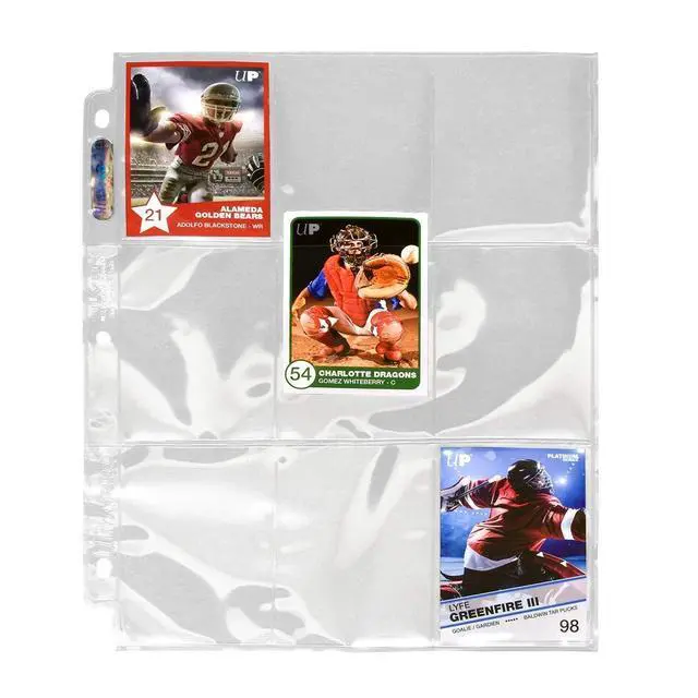 Alt view image 3 of 4 - Platinum Series 9-Pocket Pages (50 ct.) - Card Sleeves Binder Sheets for Trading, Sports, and Gaming Cards - Archival Safe