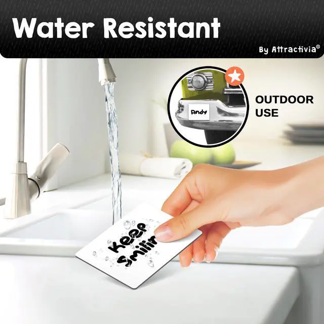 Alt view image 7 of 7 - Dry Erase Magnetic Labels 3.7 x 2.8 in, Medium Dry Erase Magnets, 20-Pack, White Erasable Write-On All-Purpose Labels, for Office, Education, Home, Whiteboard