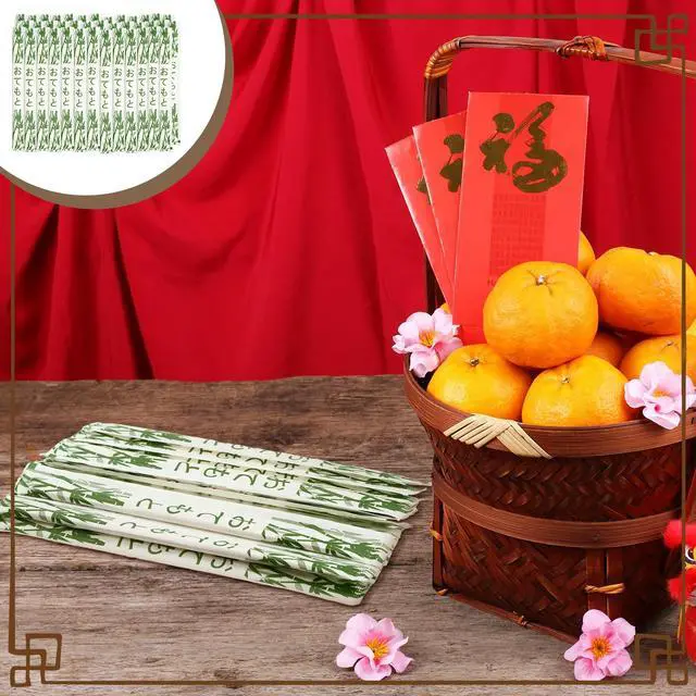 Alt view image 6 of 6 - 200 Pairs Bamboo Chopsticks Disposable Sleeved and Separated Chop Sticks Quality Chopsticks Disposable UV Treated (Bamboo)