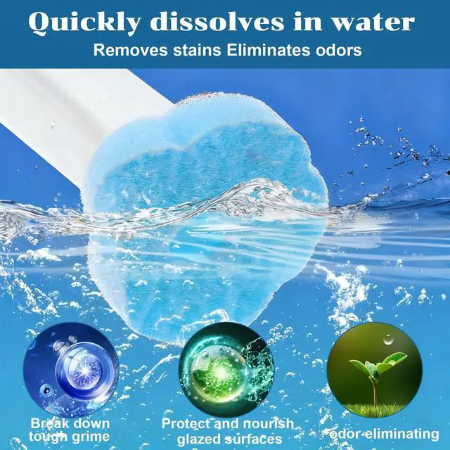 Alt view image 4 of 7 - 2 Pack Disposable Toilet Brush with 48 Refills, Toilet Bowl Cleaner Toilet Brush and Holder Set for Bowl Cleaners Bathroom Cleaning Bathtub
