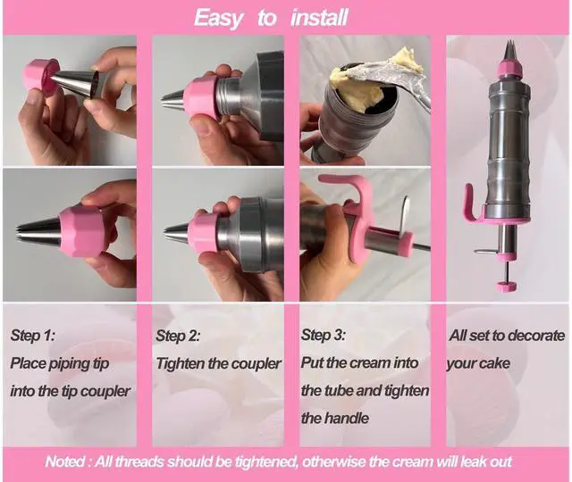 Alt view image 3 of 7 - Dessert Decorating Piping Syringe Set Cake Decorating Tool