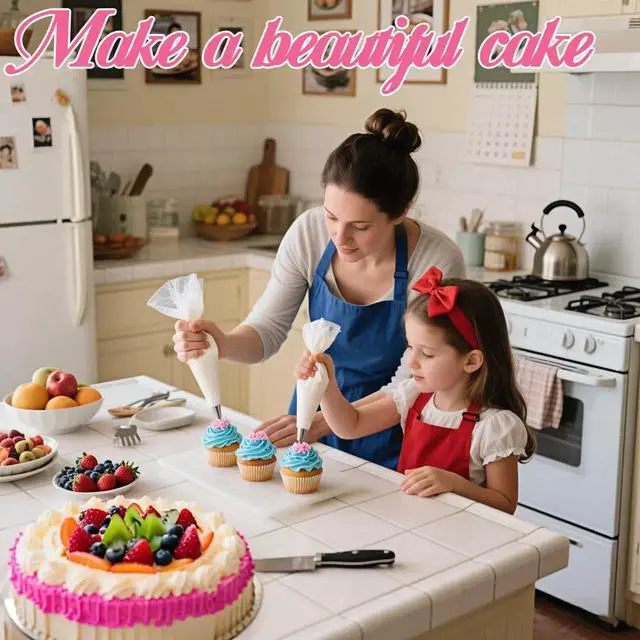 Alt view image 2 of 7 - Reusable Piping Bags and Tips Set - 16inch Pastry Bags for Cake Decorating, Cupcakes, Cookies | Durable Cotton Exterior, Easy to Clean, Eco-Friendly Baking Kit for Home Bakers & Chefs(14)
