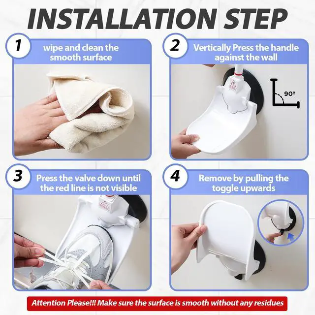 Alt view image 6 of 6 - Shower Foot Rest for Shaving Legs with Powerful Suction, Stable and No Falling, Easy Install, Foldable Shaving Step for Shower, Bathroom and RV