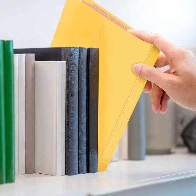 Alt view image 6 of 7 - 6 Pcs Expanding File Folder with 5 Pockets Organizer Plastic A4 Size and 168 Pcs File Folder Labels for School Teacher and Office
