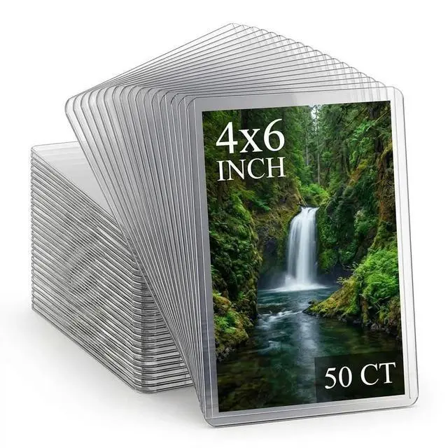 Main image of 50ct 4x6 Toploaders - Ultra Durable Card Protectors for Postcard, Photos & Collectibles, Crystal Clear, Archival-Safe, Fits 4x6 Inch Sheet