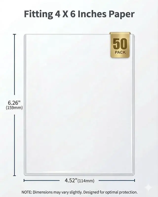 Alt view image 2 of 6 - 50ct 4x6 Toploaders - Ultra Durable Card Protectors for Postcard, Photos & Collectibles, Crystal Clear, Archival-Safe, Fits 4x6 Inch Sheet