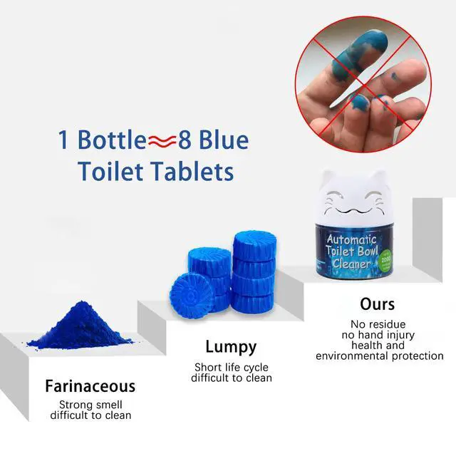 Alt view image 2 of 6 - Simple Life Toilet Bowl Cleaner | Automatic Long-Lasting Toilet Bowl Cleaner Tablets | Easy-To-Use, Septic Safe Toilet Cleaner in Bottle | Powerfully Cleans and Prevent Stain Build Up | 3 Count