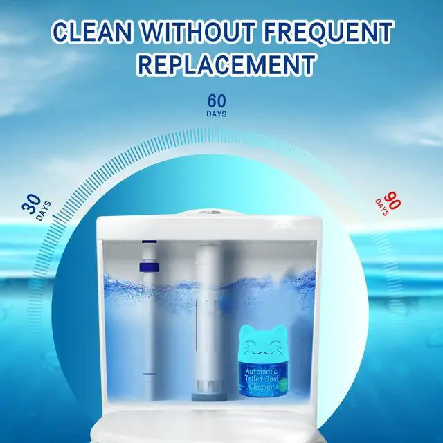 Alt view image 4 of 6 - Simple Life Toilet Bowl Cleaner | Automatic Long-Lasting Toilet Bowl Cleaner Tablets | Easy-To-Use, Septic Safe Toilet Cleaner in Bottle | Powerfully Cleans and Prevent Stain Build Up | 3 Count