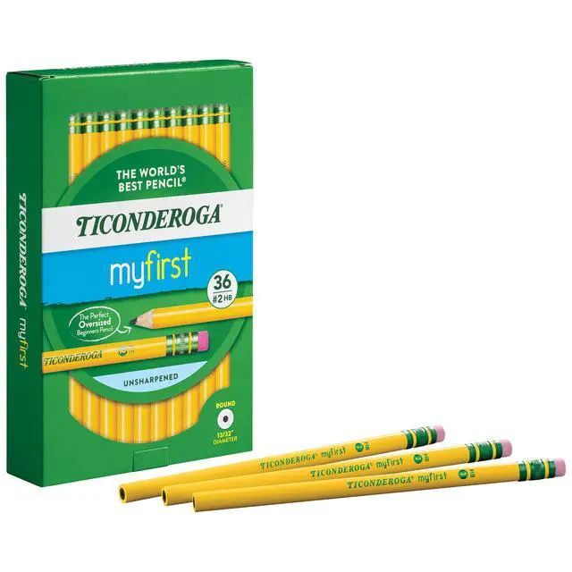 Alt view image 4 of 7 - My First Wood-Cased Pencils, 2 HB, Yellow, 36 Count