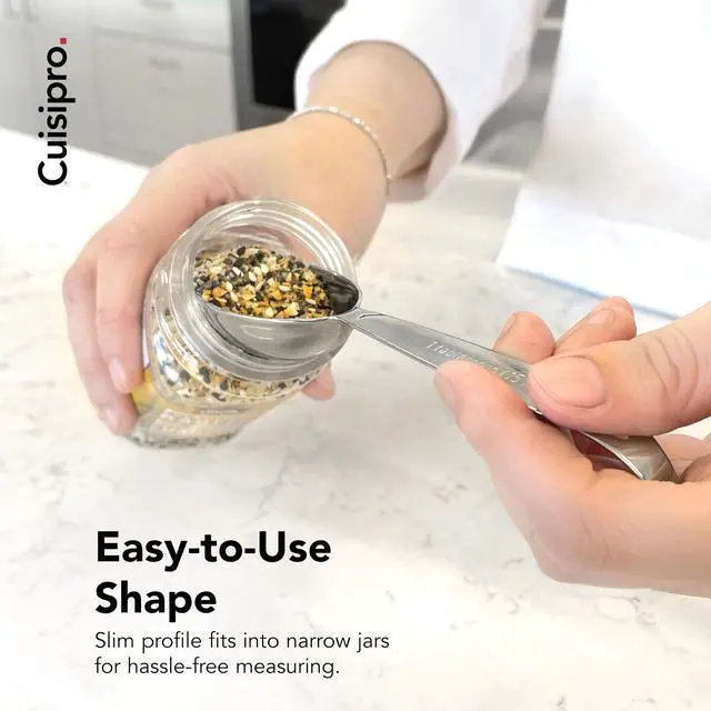 Alt view image 4 of 7 - Odd-Size Measuring Spoon SS 5pc Set