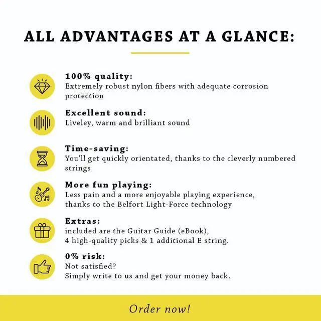 Alt view image 7 of 7 - quality acoustic guitar strings - 6 string set - Premium coating with Phosphor Bronze (guitar strings acoustic 6 string set) BONUS: 4 Picks + 1 High E String - cuerdas para guitarra acustica