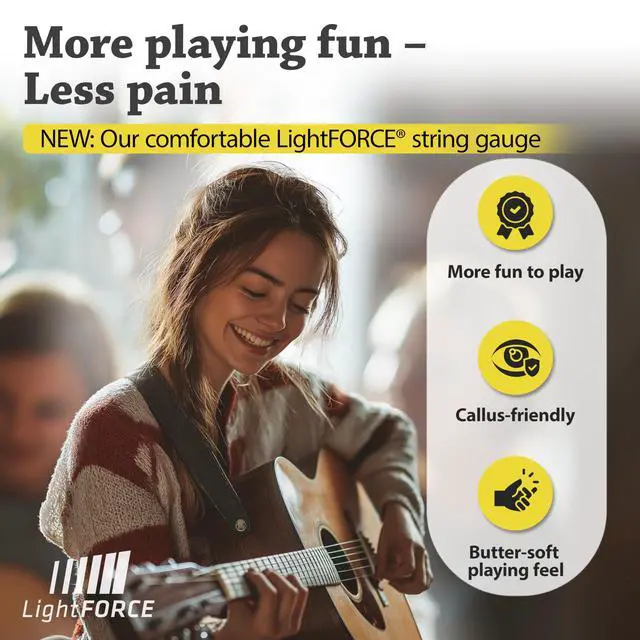 Alt view image 3 of 7 - quality acoustic guitar strings - 6 string set - Premium coating with Phosphor Bronze (guitar strings acoustic 6 string set) BONUS: 4 Picks + 1 High E String - cuerdas para guitarra acustica