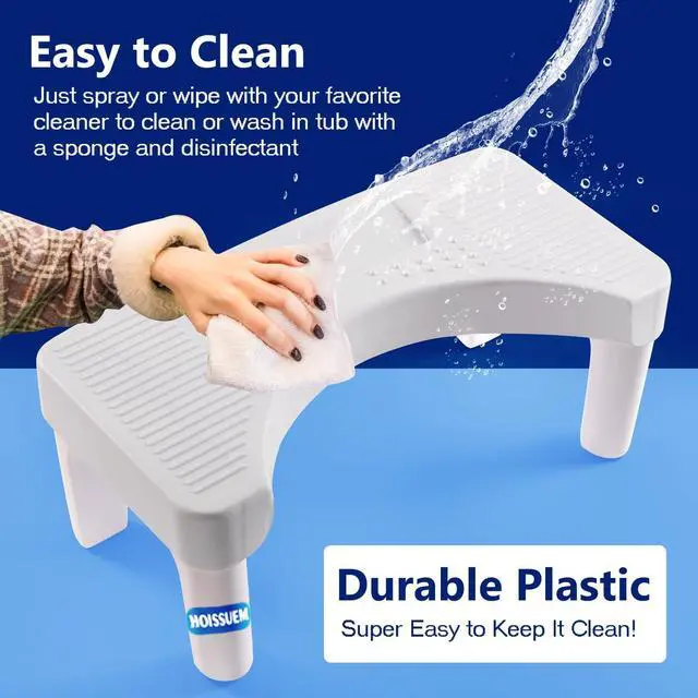 Alt view image 5 of 7 - 6.8 Inch Toilet Stool for Bathroom,Hoissuem Non-Slip Potty Stool for Pooping,Hoissuem Toilet Step Stool for Adults/Seniors/Kids