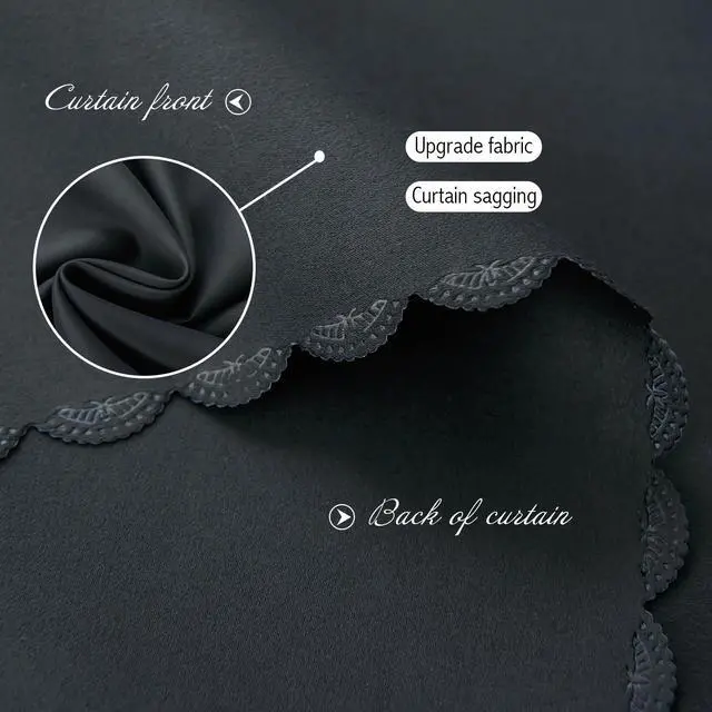 Alt view image 5 of 7 - Adhesive Blackout Curtains- Self Stick Shades Window Blinds Curtains No Rod Needed Easy to Hang Curtains, Use for Bedroom, Living Room, Dining Room, Kitchen, Home Office, 35"W X 59"L, Black, 1 Panel