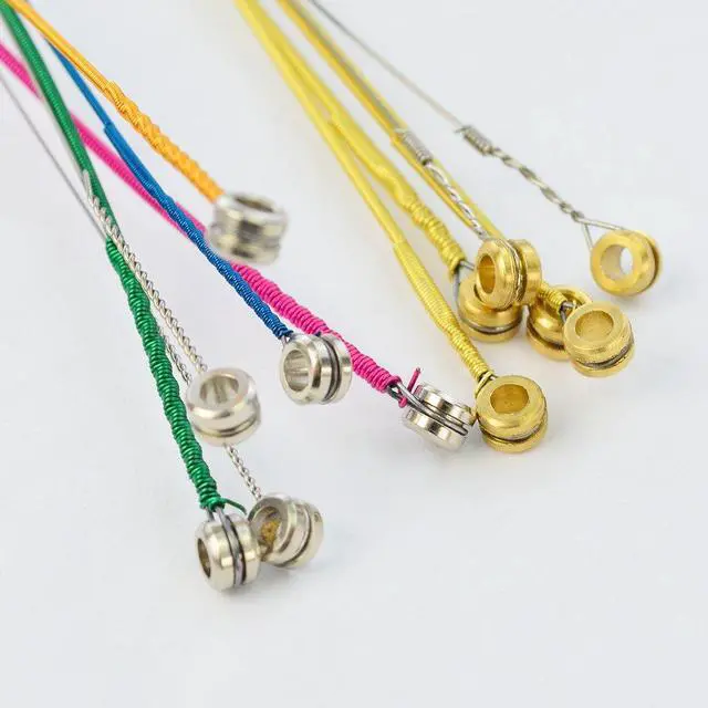 Alt view image 4 of 7 - Acoustic Guitar Strings with 6 Picks, 3 Sets of 6 Acoustic Guitar Kit Guitar Strings Replacement Steel String For Beginners Performers