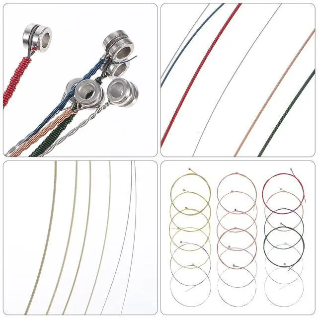 Alt view image 4 of 6 - 3 Sets of 6 Acoustic Guitar Strings Steel and Copper Replacement Strings