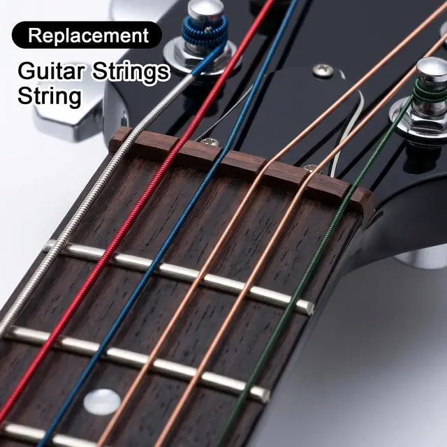 Alt view image 5 of 6 - 3 Sets of 6 Acoustic Guitar Strings Steel and Copper Replacement Strings