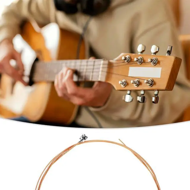Alt view image 2 of 7 - 5 Pack Acoustic Guitar G Strings, Acoustic Guitar Strings Well Balanced Light Tension Replacement Steel String Resistant Rust Prevent Brass Acoustics Tone for BeginnersG-3rd