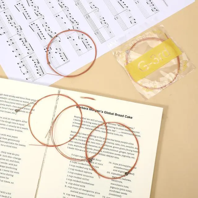Alt view image 5 of 7 - 5 Pack Acoustic Guitar G Strings, Acoustic Guitar Strings Well Balanced Light Tension Replacement Steel String Resistant Rust Prevent Brass Acoustics Tone for BeginnersG-3rd
