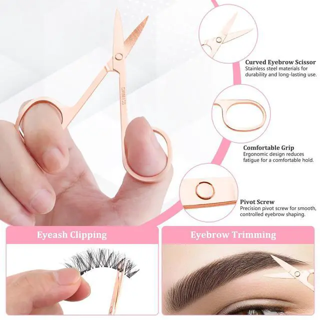 Alt view image 5 of 7 - Eyebrow Tweezers for Women Facial Hair 7 Pcs, Stocking Stuffers for Women Teen Girls, Christmas Beauty Gifts for Teen Girls Women, Tweezers for Eyebrow, Birthday Cute Small Gifts for Mom Her