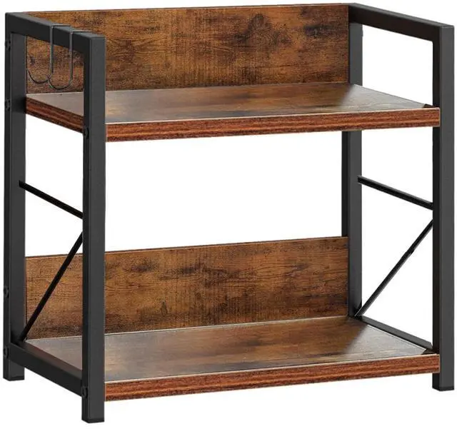 Main image of 2 Tier Kitchen Counter Shelf Organizer, Coffee Bar Station Organizer, Space Saving Spice Rack, Countertop Shelf for Home Countertop Kitchen Office