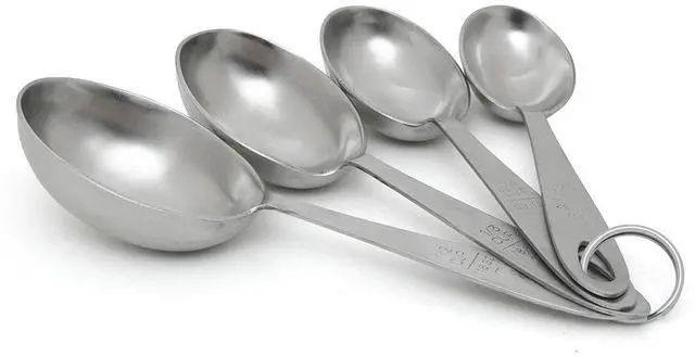 Main image of MPC4 4-Piece Stainless Steel Measuring Scoop Set,Silver, 9 inches long