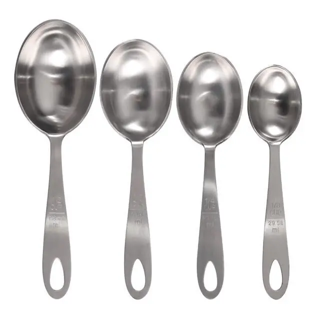 Alt view image 4 of 6 - MPC4 4-Piece Stainless Steel Measuring Scoop Set,Silver, 9 inches long