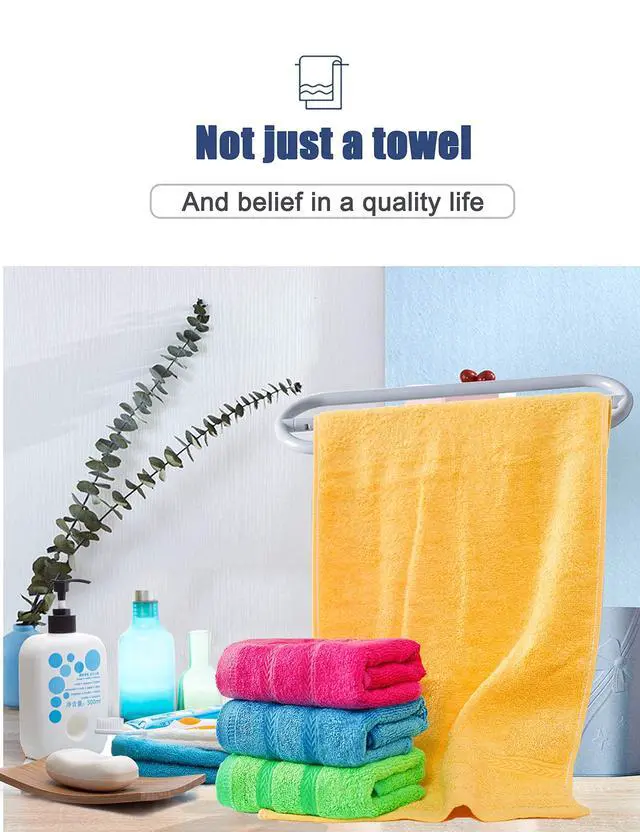 Alt view image 5 of 6 - Multicolor Fingertip Towels for Bathroom - Kids Face Towels, 10 x 18 Inches, 8 Pcs in 4 Colors