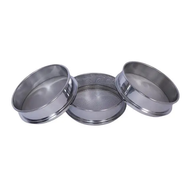 Alt view image 2 of 5 - 3 Pcs Lab Sieves6 Inch Diameter Test Sifter 10Mesh2.19mm80Mesh0.217mmand 200 Mesh0.077mm