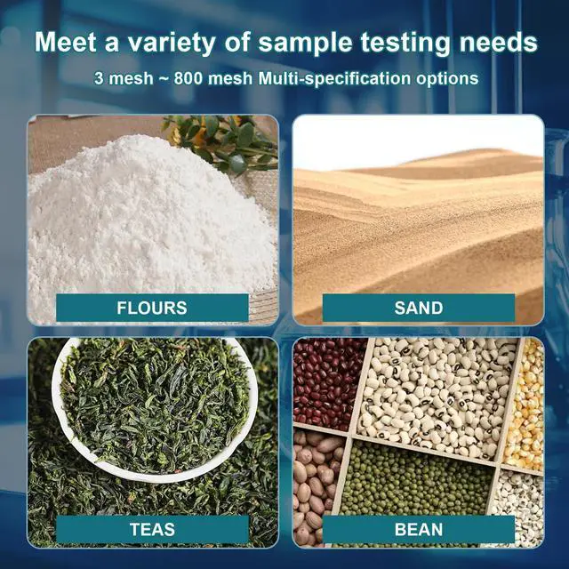 Alt view image 7 of 7 - 304 Stainless Steel Mesh Lab Sieve, 325 Mesh (0.045mm) Aperture Test Sieve, 4inch(10cm) Economy Standard Analysis Sample Test Sieves for Industrial Laboratory Homes