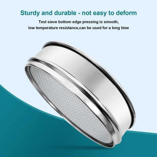 Alt view image 5 of 7 - 304 Stainless Steel Mesh Lab Sieve, 10 Mesh (2mm) Aperture Test Sieve, 7.9Inch(20cm) Diameter Economy Standard Analysis Sample Test Sieves for Industrial Laboratory Homes