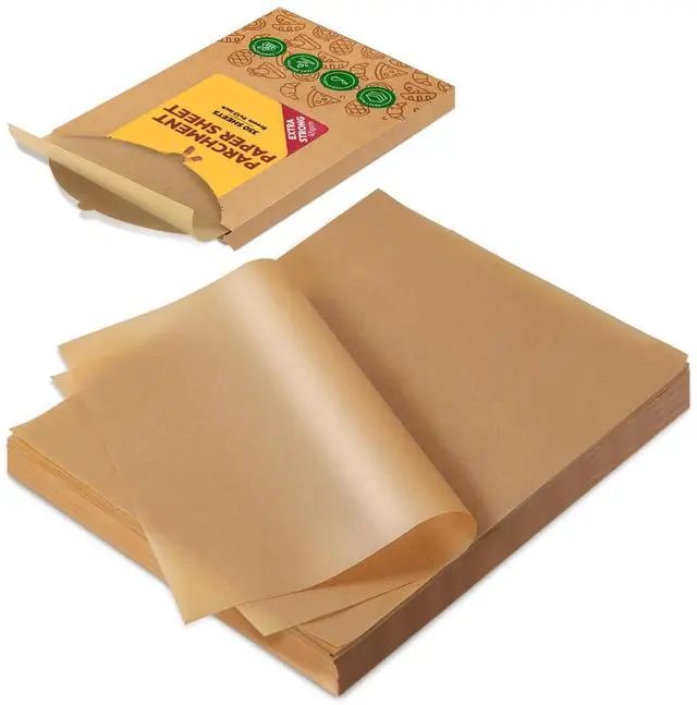 Main image of 350Pcs 9x13 In Parchment Paper Sheets, Heavy Duty Unbleached Baking Paper, Non-stick & Oil Proof for Oven, Air Fryer, Grilling, Steaming and Cooking Bread