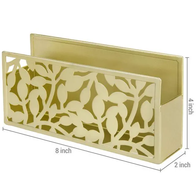 Alt view image 4 of 7 - Magnetic Dry Erase Marker Holder Brass Metal for Whiteboard,Dry Erase Markers and Accessories Storage Basket Organizer with Floral Cutout Design