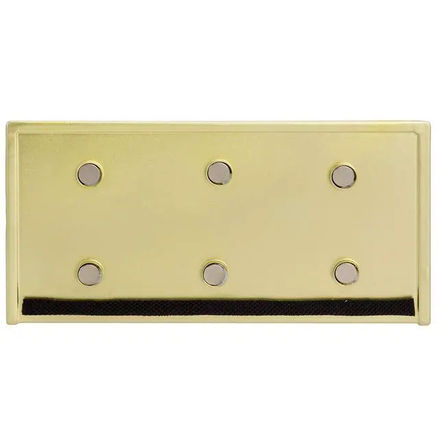 Alt view image 7 of 7 - Magnetic Dry Erase Marker Holder Brass Metal for Whiteboard,Dry Erase Markers and Accessories Storage Basket Organizer with Floral Cutout Design