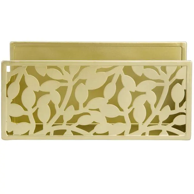 Alt view image 5 of 7 - Magnetic Dry Erase Marker Holder Brass Metal for Whiteboard,Dry Erase Markers and Accessories Storage Basket Organizer with Floral Cutout Design