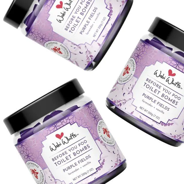Alt view image 2 of 5 - Fizzing Toilet Bombs Purple Fields | Natural Bathroom Deodorizer | Odor Eliminator Tablets For Freshness & Cleanliness | Eco-Friendly Septic Safe Tablets | 60 Count |