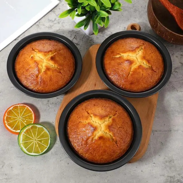 Alt view image 5 of 7 - 12 Pack Mini Pie Pans, 5 Inch Reusable Nonstick Pie Tins Carbon Steel Small Round Baking Pans for Pot Pies, Quiches, Tarts, Cakes & Desserts