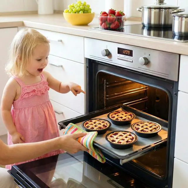Alt view image 7 of 7 - 12 Pack Mini Pie Pans, 5 Inch Reusable Nonstick Pie Tins Carbon Steel Small Round Baking Pans for Pot Pies, Quiches, Tarts, Cakes & Desserts