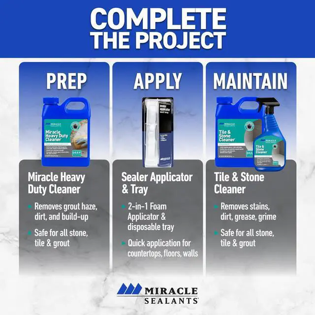 Alt view image 7 of 7 - Tile & Stone Cleaner Concentrate for Natural Stone, Tile & Grout, 32 oz