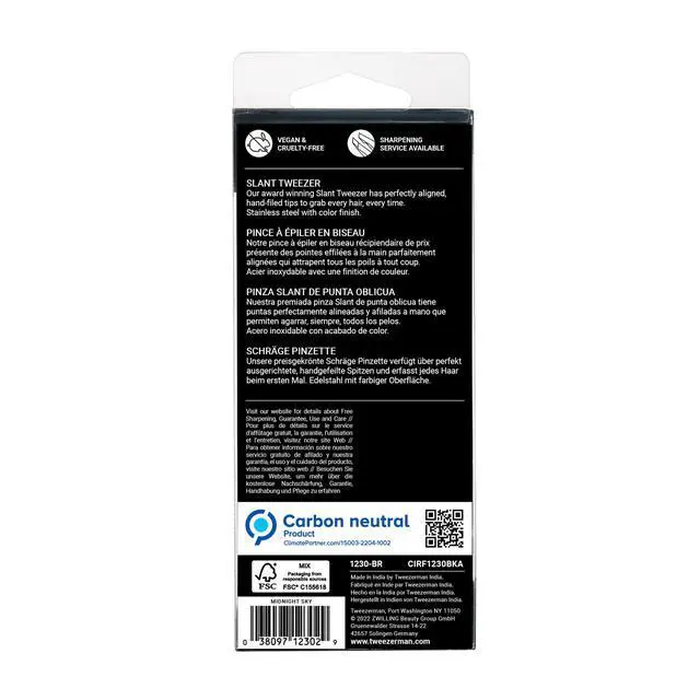 Alt view image 6 of 6 - Slant Tweezer Tweezerman Tweezers for Eyebrows, Midnight Sky