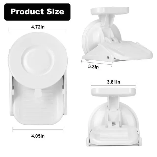 Alt view image 4 of 7 - Shower Foot Rest Suction Cup,Shower Shaving Foot Rest with Powerful Suction Cup,Shower Leg Shaver Stand,Collapsible Suitable for Small Space